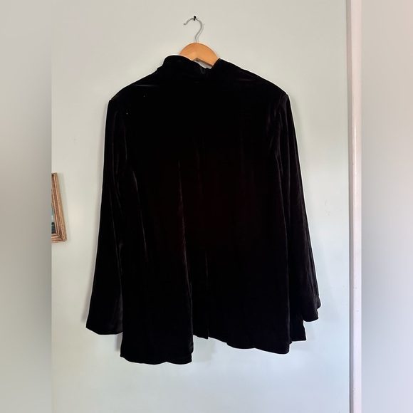 Anthropologie Endless Rose Black Velvet blazer - Picture 5 of 6